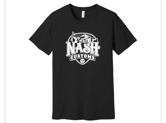 Nash Customs T-Shirt Black and White