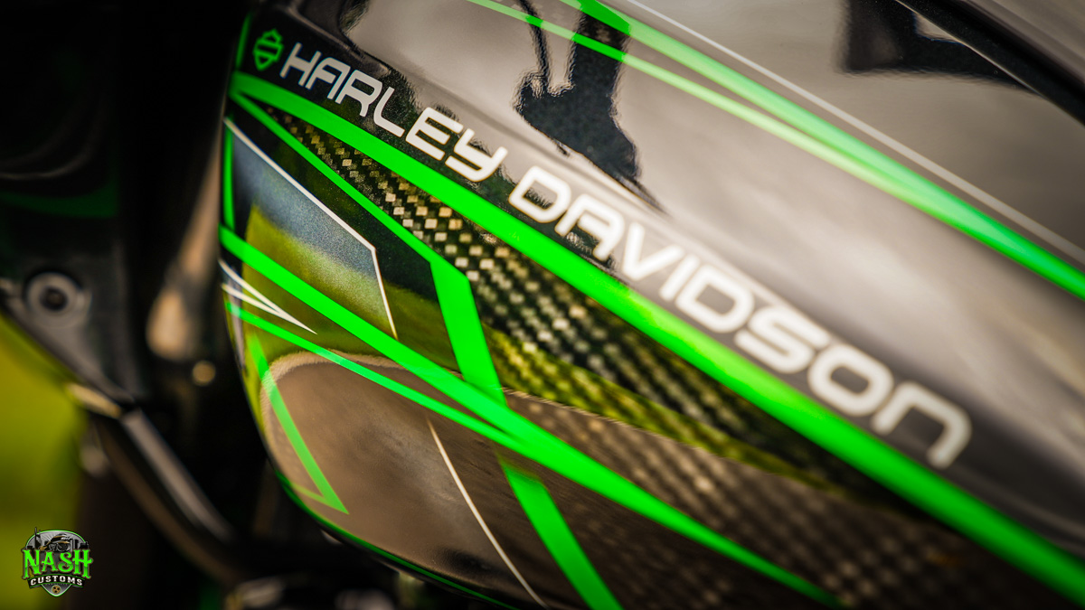 Nash Customs Black, Green & Carbon Roadglide