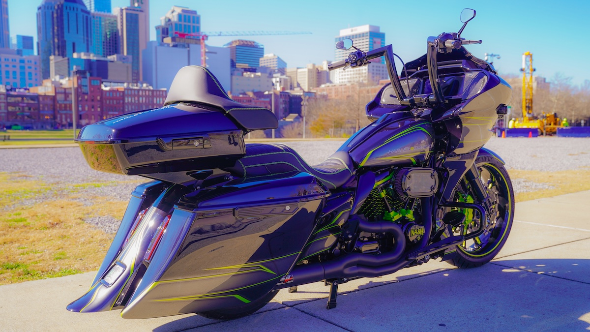 Nash Customs Gray Green Road Glide29